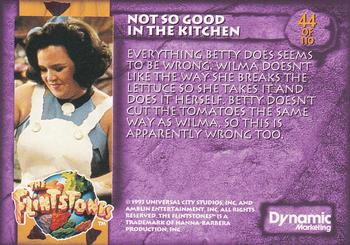 1993 Dynamic Marketing The Flintstones #44 Not so Good in the Kitchen Back