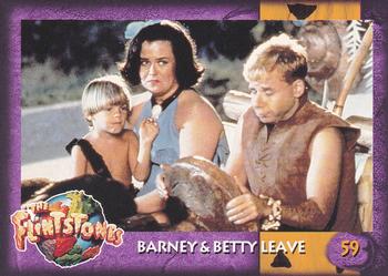 1993 Dynamic Marketing The Flintstones #59 Barney & Betty Leave Front