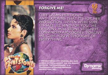 1993 Dynamic Marketing The Flintstones #68 Forgive Me! Back