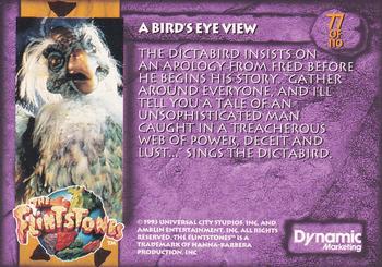1993 Dynamic Marketing The Flintstones #77 A Bird’s Eye View Back