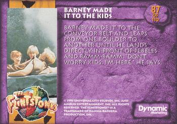 1993 Dynamic Marketing The Flintstones #87 Barney Makes It Back