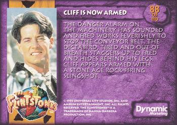 1993 Dynamic Marketing The Flintstones #88 Cliff is Now Armed Back