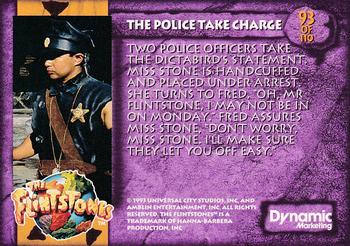 1993 Dynamic Marketing The Flintstones #93 The Police Take Charge Back