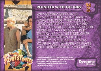 1993 Dynamic Marketing The Flintstones #94 Reunited with the Kids Back