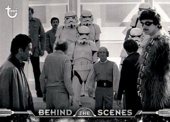 2019 Topps Star Wars Black & White: The Empire Strikes Back - Behind The Scenes #BTS-22 Arranging the Dinner Front