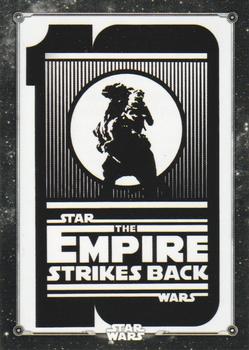2019 Topps Star Wars Black & White: The Empire Strikes Back - Posters #PO-1 Ten years of Star Wars: The Empire Strikes Back Front