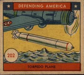 1941 W.S. Corp Defending America (R40) #202 Torpedo Plane Front