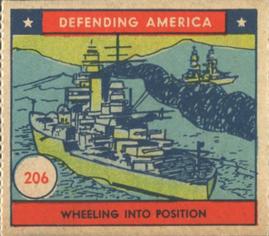 1941 W.S. Corp Defending America (R40) #206 Wheeling into Position Front