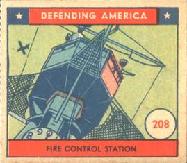 1941 W.S. Corp Defending America (R40) #208 Fire Control Station Front
