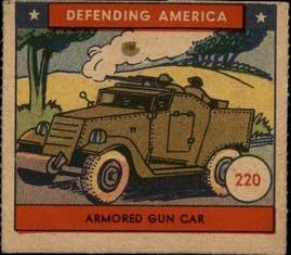 1941 W.S. Corp Defending America (R40) #220 Armored Gun Car Front