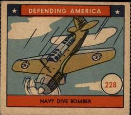 1941 W.S. Corp Defending America (R40) #228 Navy Dive Bomber Front