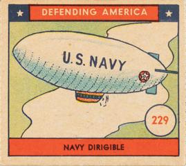 1941 W.S. Corp Defending America (R40) #229 Navy Dirigible Front