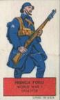 1949 Topps Flags of All Nations - Soldiers of the World (R714-7) #NNO General Staff, France Back