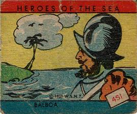1939 W.S. Corp Heroes of the Sea (R67) #451 Balboa Front