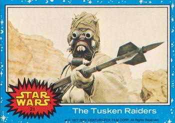 1977 Allen's and Regina Star Wars #21 The Tusken Raiders Front
