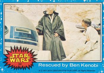 1977 Allen's and Regina Star Wars #22 Rescued by Ben Kenobi Front
