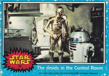 1977 Allen's and Regina Star Wars #33 The droids in the Control Room Front