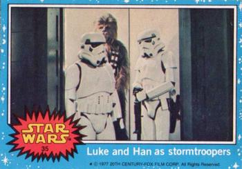 1977 Allen's and Regina Star Wars #35 Luke and Han as stormtroopers Front