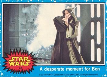 1977 Allen's and Regina Star Wars #46 A desperate moment for Ben Front