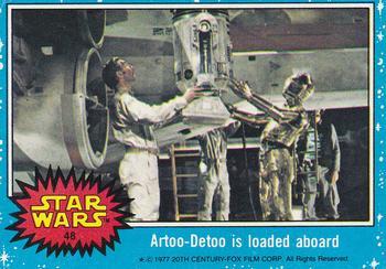 1977 Allen's and Regina Star Wars #48 Artoo-Detoo is loaded aboard Front