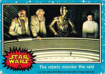 1977 Allen's and Regina Star Wars #49 The rebels monitor the raid Front