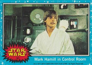 1977 Allen's and Regina Star Wars #61 Mark Hamill in Control Room Front
