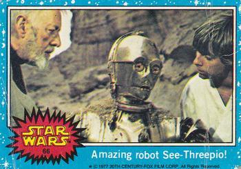 1977 Allen's and Regina Star Wars #66 Amazing robot See-Threepio! Front