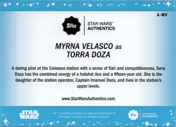 2019 Topps Star Wars Authentics #A-MV Torra Doza Back