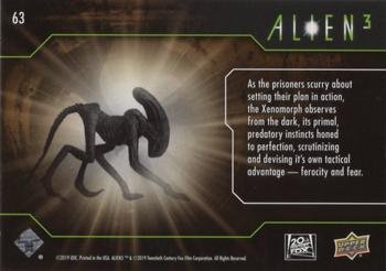 2021 Upper Deck Alien 3 #63 Predatory Instincts Back