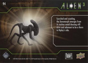 2021 Upper Deck Alien 3 #94 Scorched and Scowling Back
