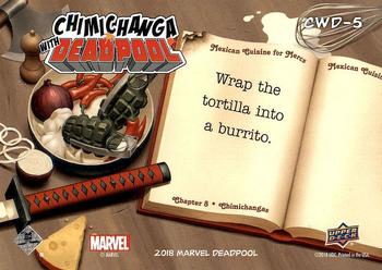 2019 Upper Deck Marvel Deadpool - Chimichangas with Deadpool #CWD-5 Step 5 Back