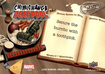 2019 Upper Deck Marvel Deadpool - Chimichangas with Deadpool #CWD-6 Step 6 Back