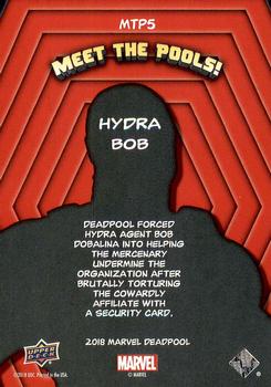 2019 Upper Deck Marvel Deadpool - Meet the Pools! #MTP5 Hydra Bob Back