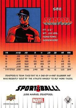 2019 Upper Deck Marvel Deadpool - Sport Ball! #SB8 Deadpool Back