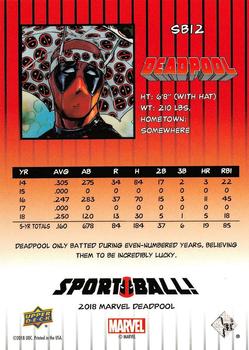 2019 Upper Deck Marvel Deadpool - Sport Ball! #SB12 Deadpool Back