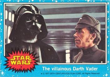 1977 Topps Star Wars (UK) #7 The Villainous Darth Vader Front