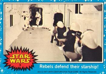 1977 Topps Star Wars (UK) #9 Rebels Defend Their Starship! Front