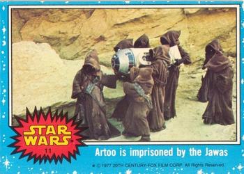 1977 Topps Star Wars (UK) #11 Artoo Is Imprisoned By The Jawas Front