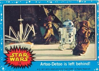 1977 Topps Star Wars (UK) #15 Artoo-Detoo Is Left Behind! Front