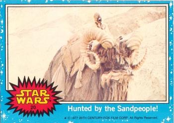 1977 Topps Star Wars (UK) #20 Hunted By The Sandpeople! Front