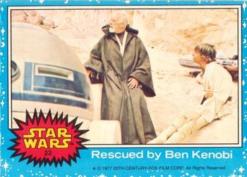 1977 Topps Star Wars (UK) #22 Rescued By Ben Kenobi Front