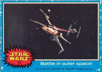 1977 Topps Star Wars (UK) #53 Battle In Outer Space! Front