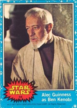 1977 Topps Star Wars (UK) #59 Alec Guinness As Ben Kenobi Front