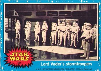 1977 Topps Star Wars (UK) #62 Lord Vader's Stormtroopers Front