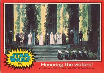1977 Topps Star Wars (UK) #5A Honoring the victors! Front