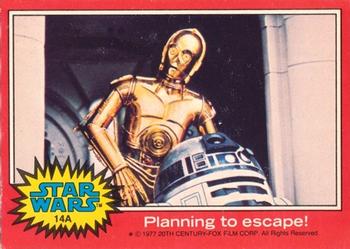 1977 Topps Star Wars (UK) #14A Planning to escape! Front