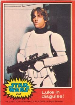 1977 Topps Star Wars (UK) #22A Luke in disguise! Front