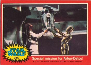 1977 Topps Star Wars (UK) #23A Special mission for Artoo-Detoo Front