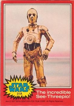 1977 Topps Star Wars (UK) #31A The incredible See-Threepio! Front