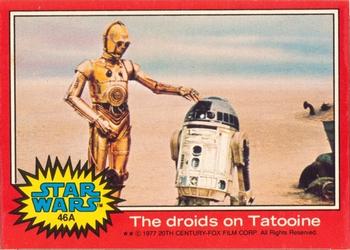 1977 Topps Star Wars (UK) #46A The droids on Tatooine Front